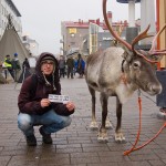 Me with a reindeer