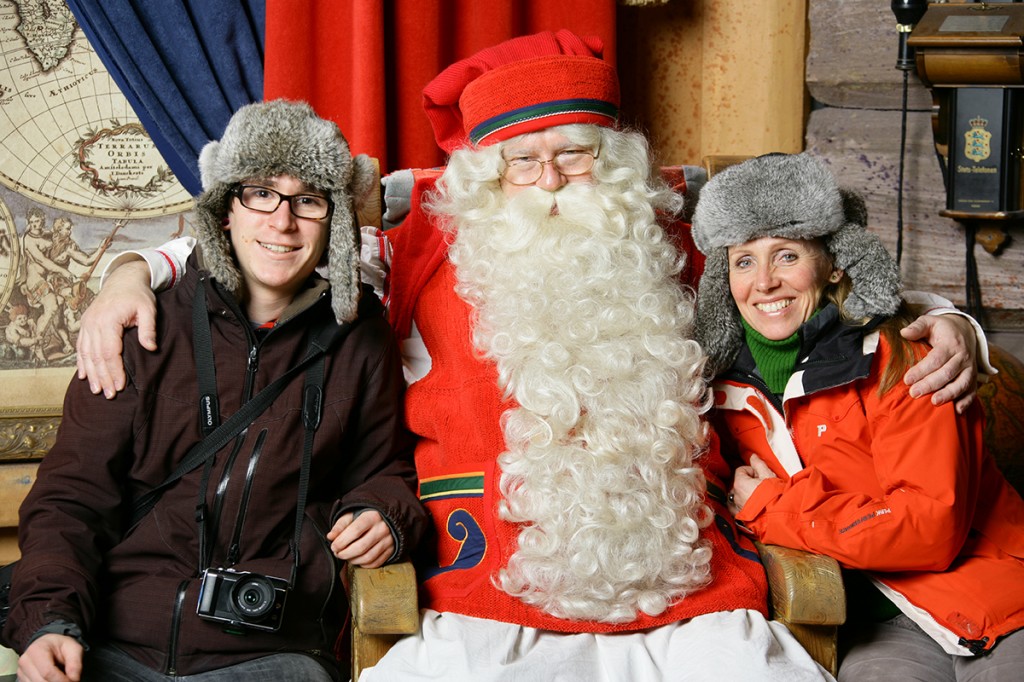With Santa Claus