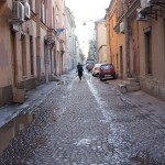A small street in St. Petersburg