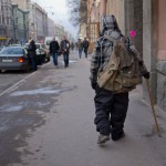 A man in St. Petersburg